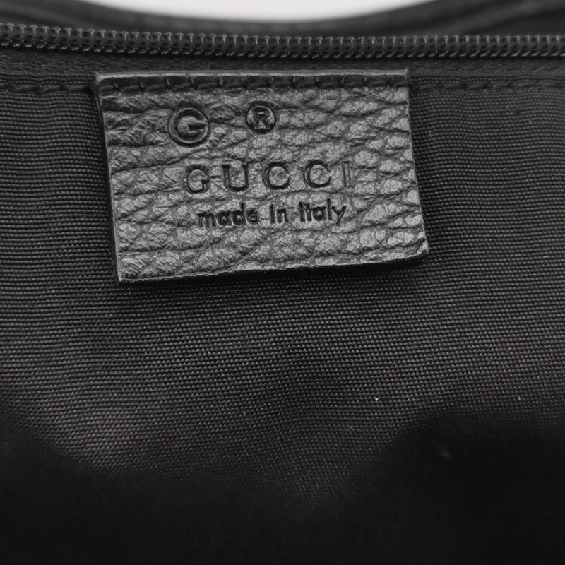 古馳Gucci 黑色帆布老花托特包-6