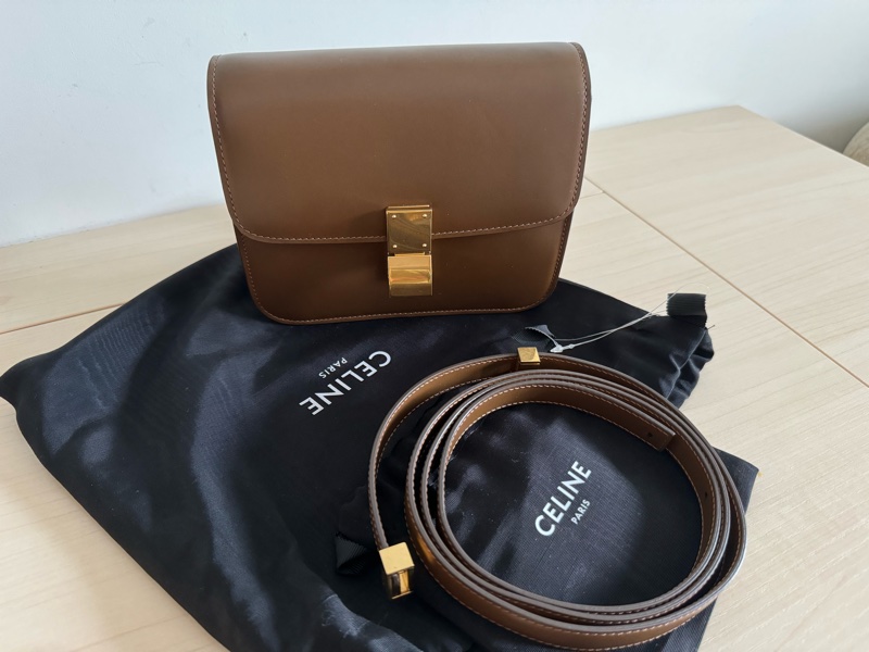 Celine Classic Box Teen 焦糖色-0