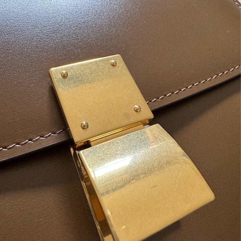 Celine Classic Box Teen 焦糖色-5