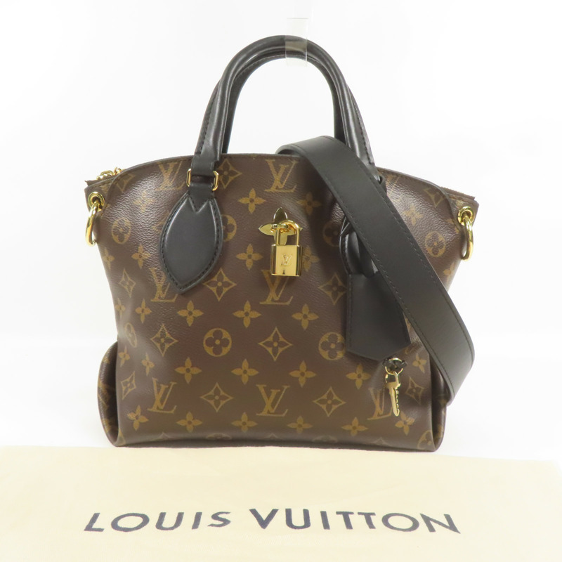 LOUIS VUITTON Monogram Flower Zip Tote金扣手挽肩背兩用袋-12