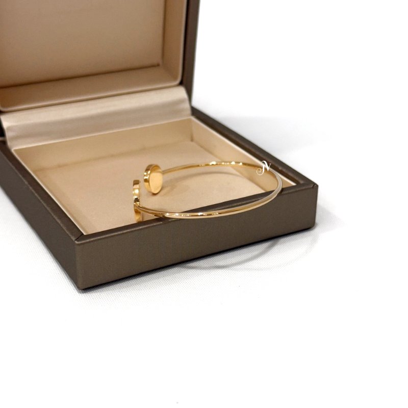 BVLGARI 18K 玫瑰金鑲飾縞瑪瑙手環356181-3