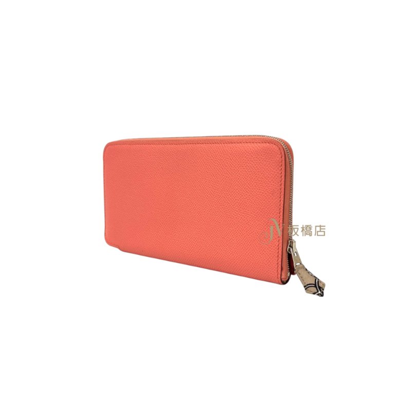 Hermes 3L ROSE TEA 玫瑰茶色EPSON silk in 絲巾長夾-1