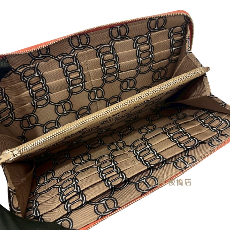 Hermes 3L ROSE TEA 玫瑰茶色EPSON silk in 絲巾長夾-5