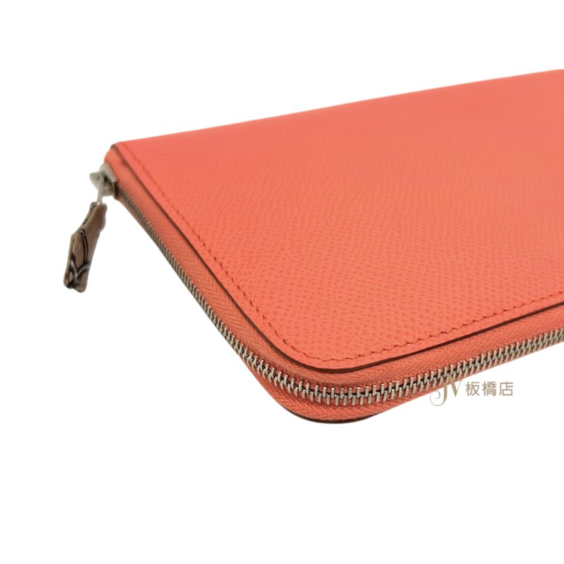 Hermes 3L ROSE TEA 玫瑰茶色EPSON silk in 絲巾長夾-6