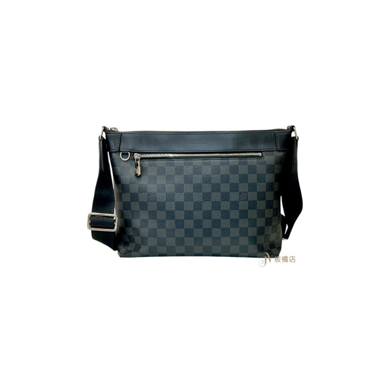LV包包MICK PM黑棋盤格拉鍊斜背包 N40003-0