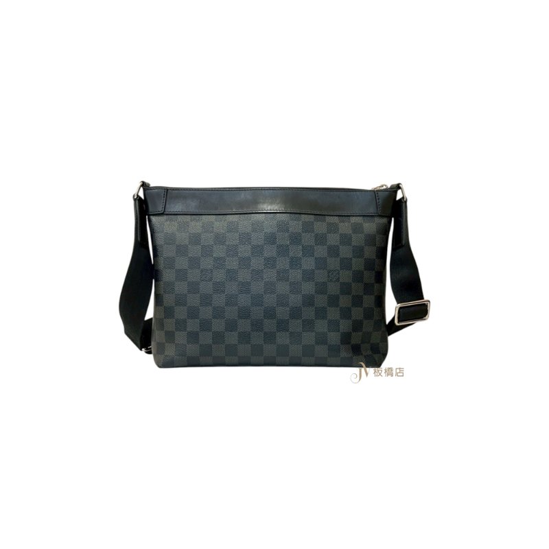 LV包包MICK PM黑棋盤格拉鍊斜背包 N40003-1