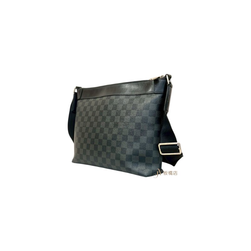 LV包包MICK PM黑棋盤格拉鍊斜背包 N40003-2