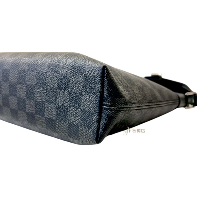 LV包包MICK PM黑棋盤格拉鍊斜背包 N40003-6