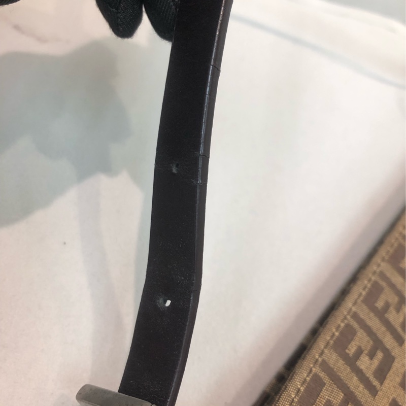 FENDI 全布老花 奶茶色 麻雀袋 XA491-43