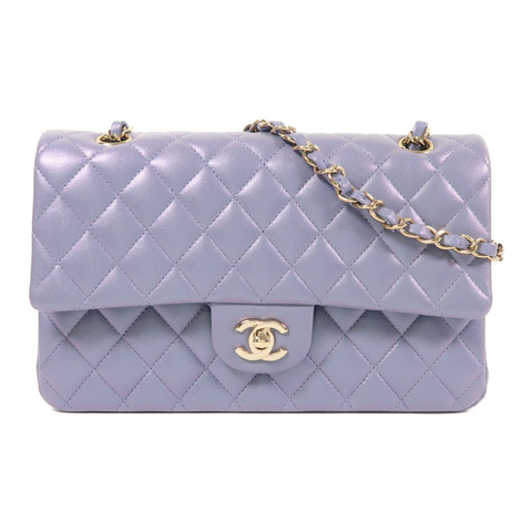 CHANEL 羊皮皮革Classic 25金扣鏈帶肩背袋