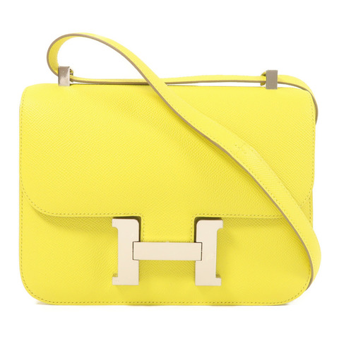 HERMES Epsom皮革Constance 24銀扣肩背袋