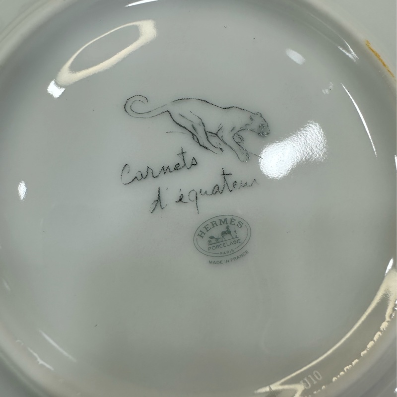 Hermes 愛馬仕 赤道叢林 黄油碟 两隻裝 閒置新 未使用品-3