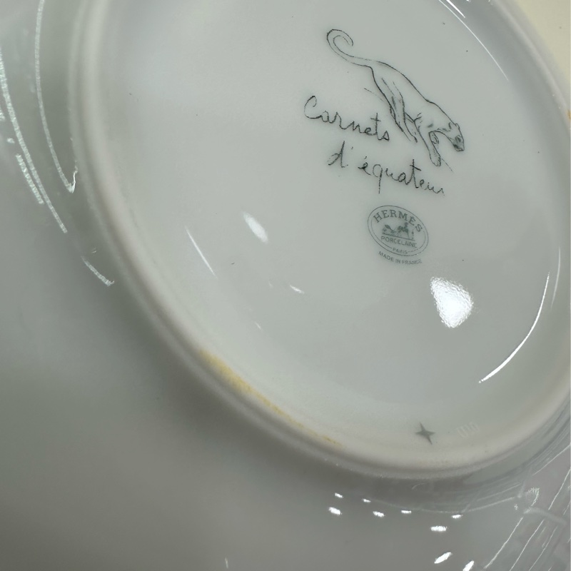 Hermes 愛馬仕 赤道叢林 黄油碟 两隻裝 閒置新 未使用品-6