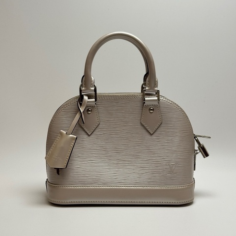 LV 路易威登 Alma BB 白色水波紋貝殼包