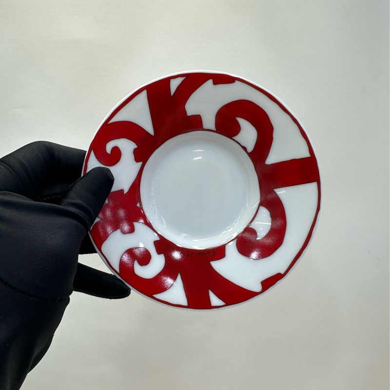 愛馬仕Hermes愛馬仕 西班牙陽台系列陶瓷瓷器茶杯 套装 閒置未使用品-1