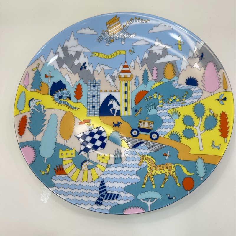 hermes愛馬仕 瓷器套装coffret enfant epopee 獨角獸動物園 嬰兒禮品四件套 閒置新 未使用品-8