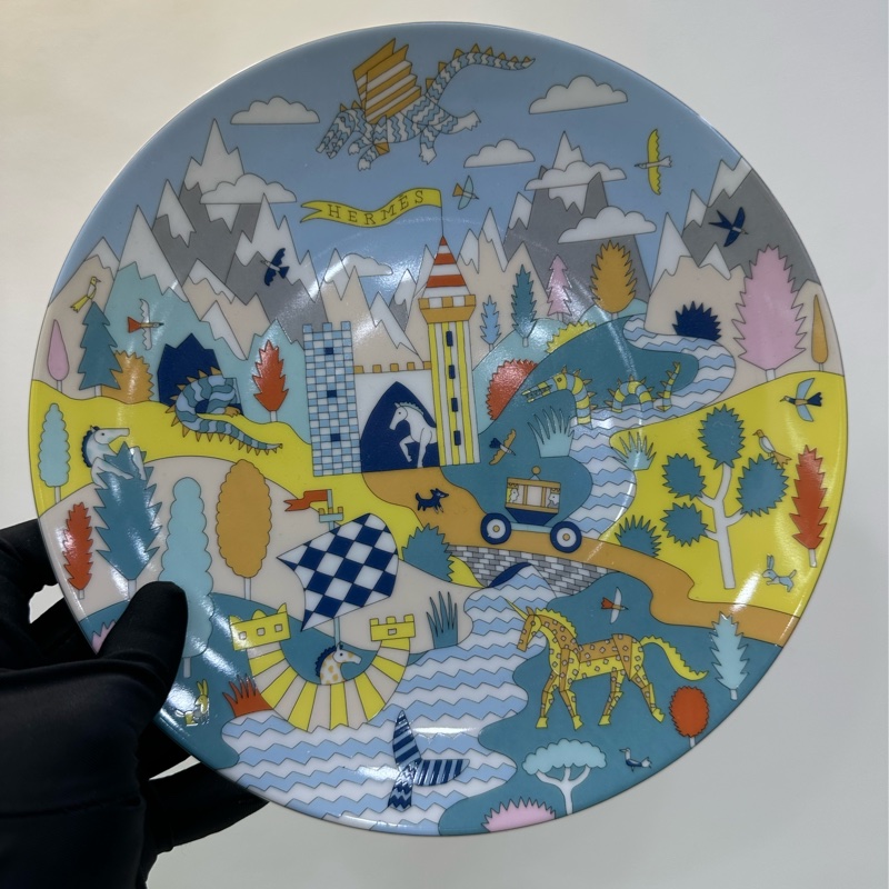 HERMES愛馬仕 童趣瓷器 套裝閒置未使用品-4