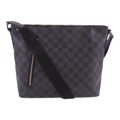 LOUIS VUITTON Damier Mick PM銀扣肩背袋