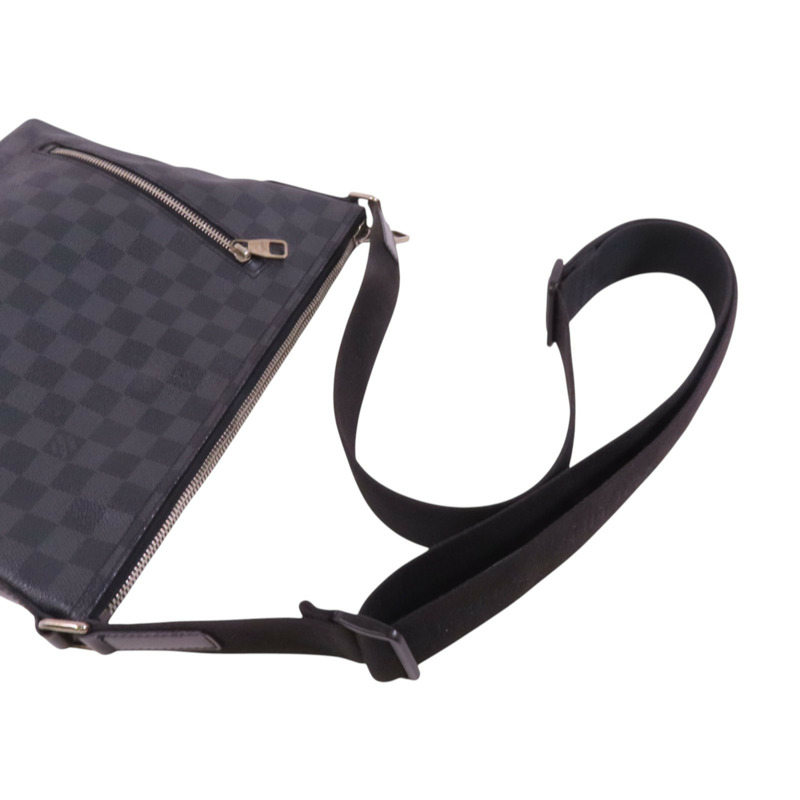 LOUIS VUITTON Damier Mick PM銀扣肩背袋-7