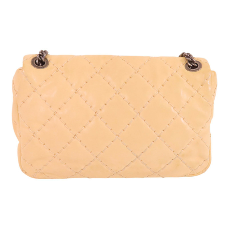 CHANEL 牛皮皮革Chain Shoulder銀扣鏈帶肩背袋-1