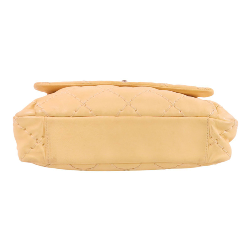 CHANEL 牛皮皮革Chain Shoulder銀扣鏈帶肩背袋-3