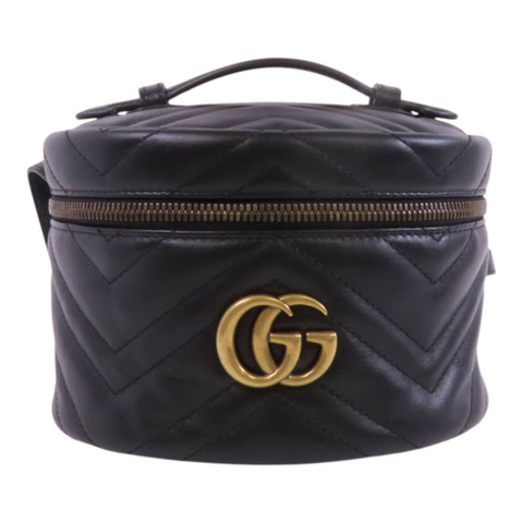 GUCCI 牛皮皮革GG Marmont Backpack金扣背包
