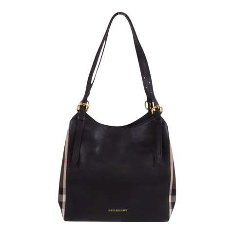 BURBERRY 牛皮皮革Tote Bag金扣肩背袋