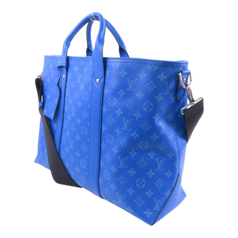 LOUIS VUITTON Monogram Taigalama Weekend Tote銀扣手挽肩背兩用袋-2