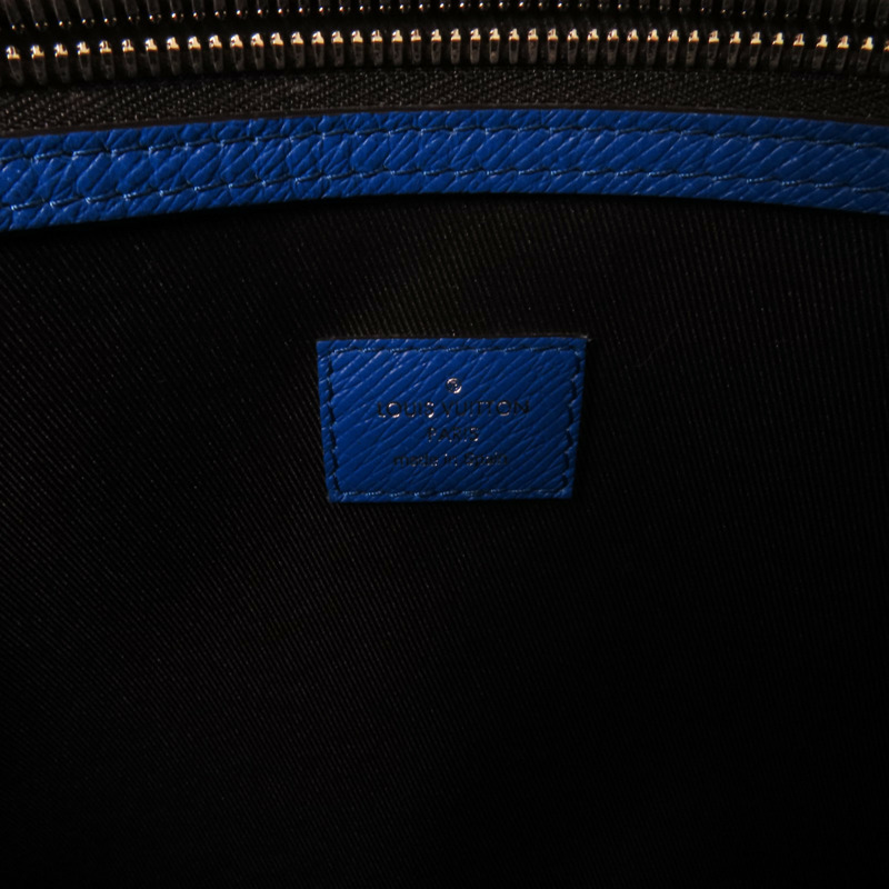 LOUIS VUITTON Monogram Taigalama Weekend Tote銀扣手挽肩背兩用袋-5