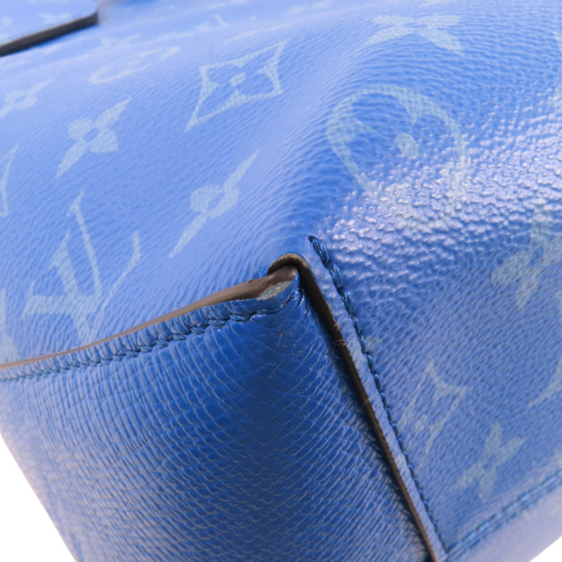 LOUIS VUITTON Monogram Taigalama Weekend Tote銀扣手挽肩背兩用袋-9