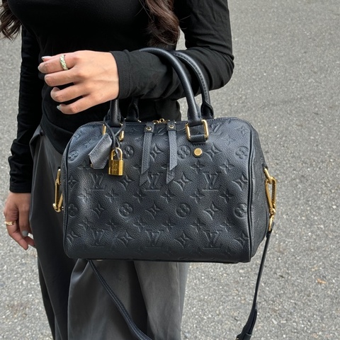 （極新 全套配件🎁） LV Speedy 25 全牛皮 專櫃12萬！