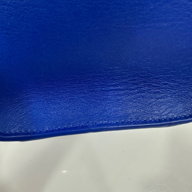 YSL 372087 皇家藍牛皮金釦斜背包 cabas mini-21