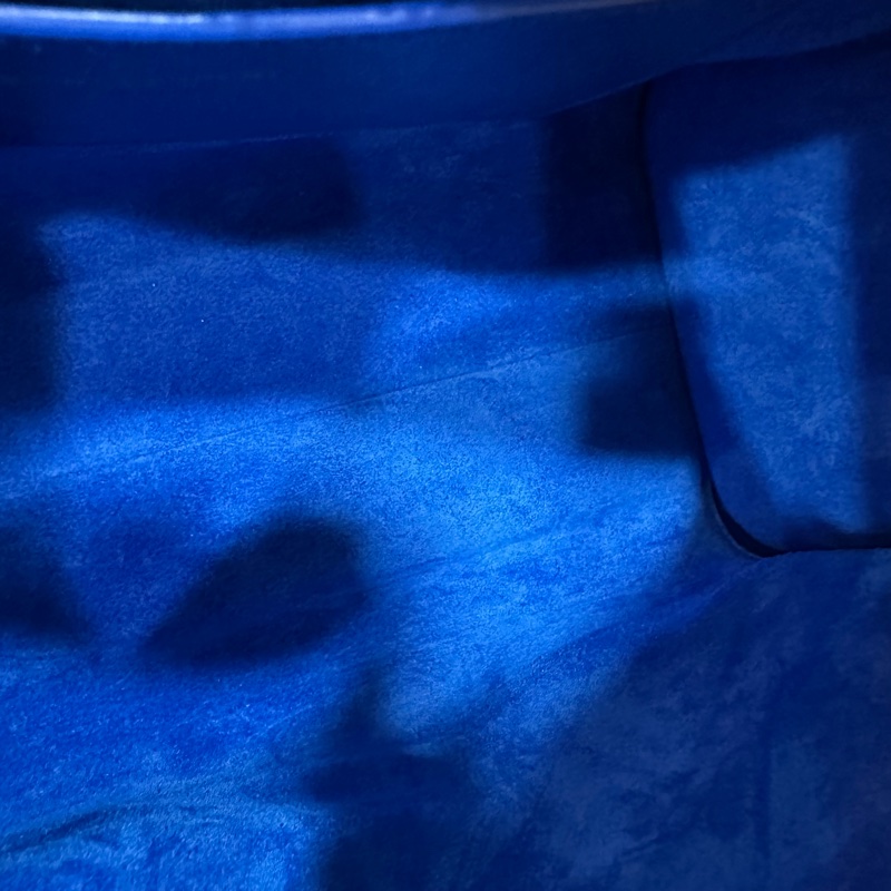 YSL 372087 皇家藍牛皮金釦斜背包 cabas mini-37