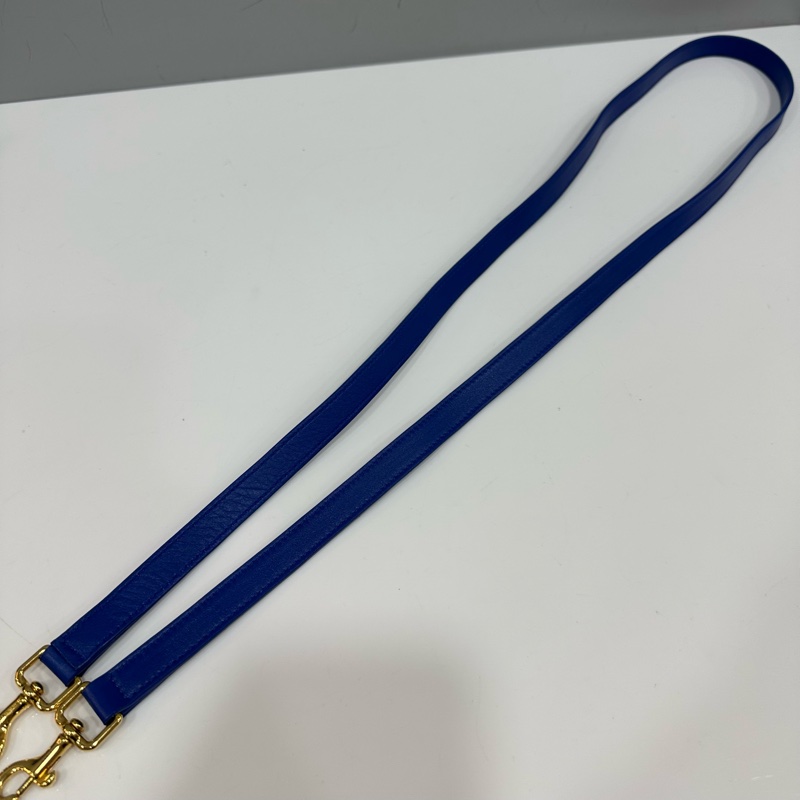 YSL 372087 皇家藍牛皮金釦斜背包 cabas mini-44