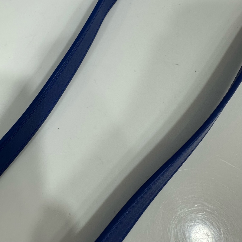 YSL 372087 皇家藍牛皮金釦斜背包 cabas mini-48