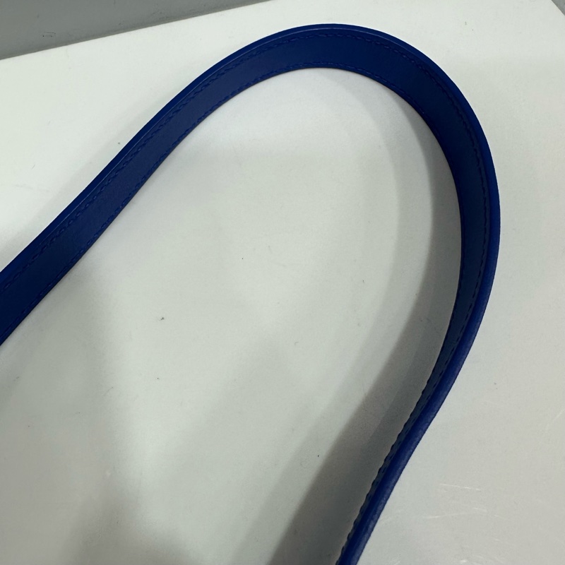 YSL 372087 皇家藍牛皮金釦斜背包 cabas mini-49