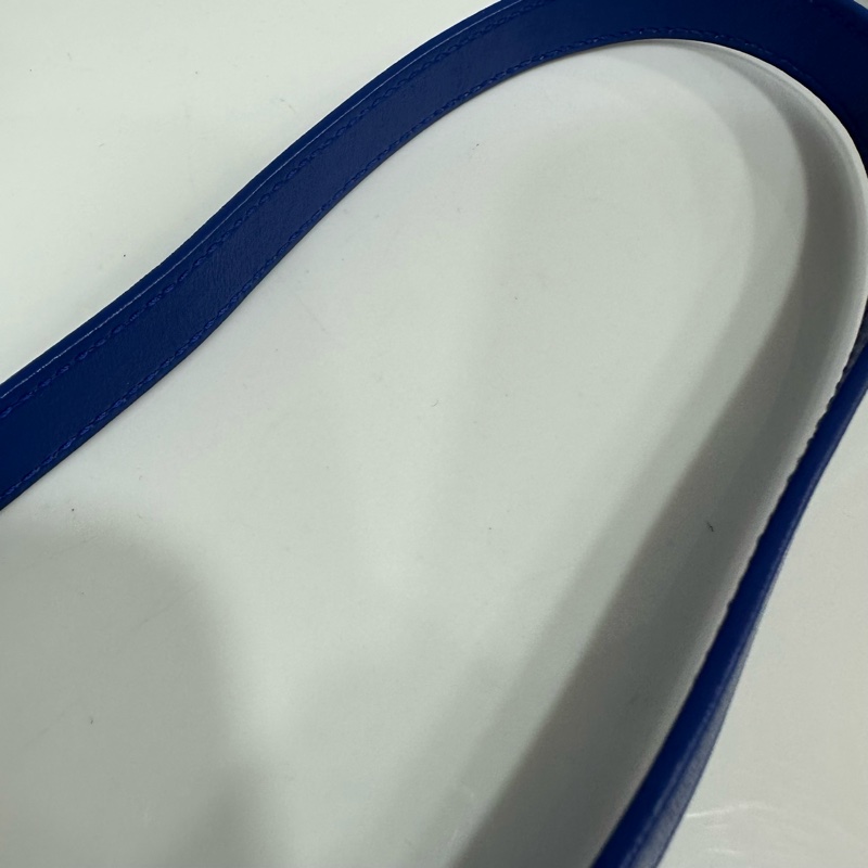 YSL 372087 皇家藍牛皮金釦斜背包 cabas mini-52