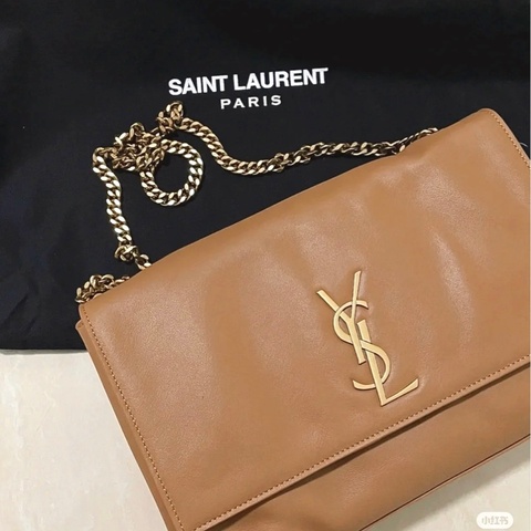 YSL Kate 麂皮小牛皮雙面鏈帶肩背斜背包