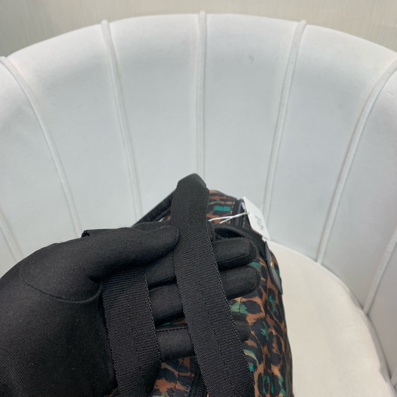 Coach 啡色豹紋大托特包 布料 XB543-5