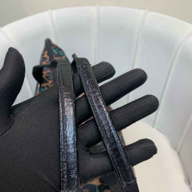 Coach 啡色豹紋大托特包 布料 XB543-6