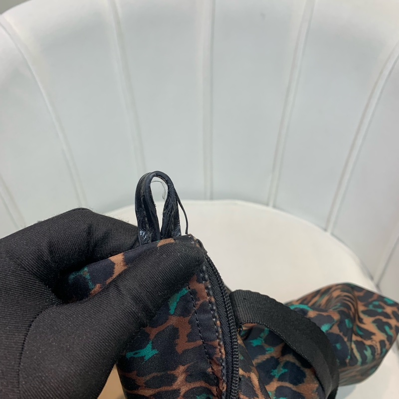 Coach 啡色豹紋大托特包 布料 XB543-15