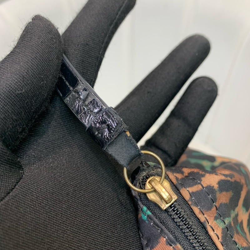 Coach 啡色豹紋大托特包 布料 XB543-50