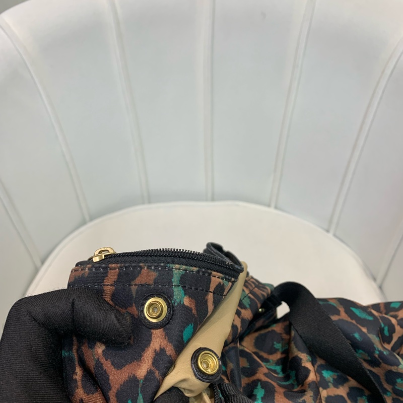 Coach 啡色豹紋大托特包 布料 XB543-52