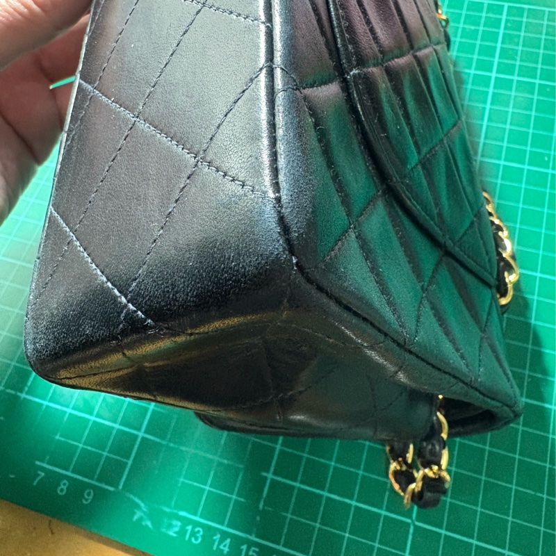 香奈兒 CF23 Vintage 24K鍍金 經典小羊皮口蓋包-7
