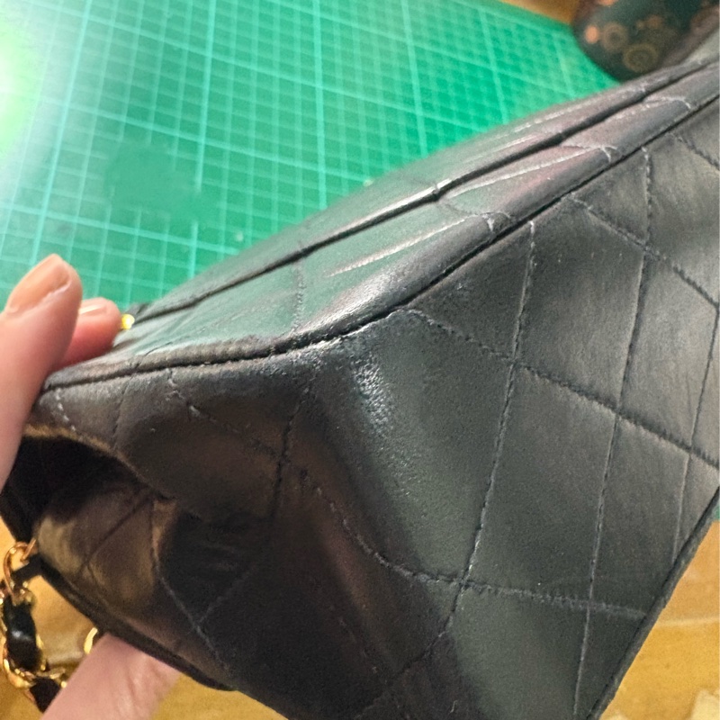 香奈兒 CF23 Vintage 24K鍍金 經典小羊皮口蓋包-8