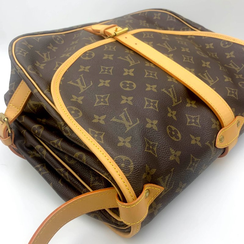 Louis Vuitton 經典SAUMUR 35，中號雙子星，路易威登，LV，斜背包，公事包，旅行包，正品，現貨，免運-28