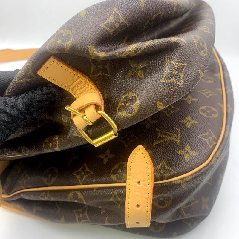 Louis Vuitton 經典SAUMUR 35，中號雙子星，路易威登，LV，斜背包，公事包，旅行包，正品，現貨，免運-35