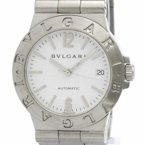 BVLGARI Diagono 運動鋼自動男錶 LCV35S 拋光