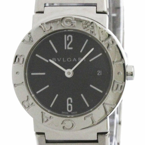 BVLGARI BVLGARI-BVLGARI 鋼石英女錶 BB26SS 拋光