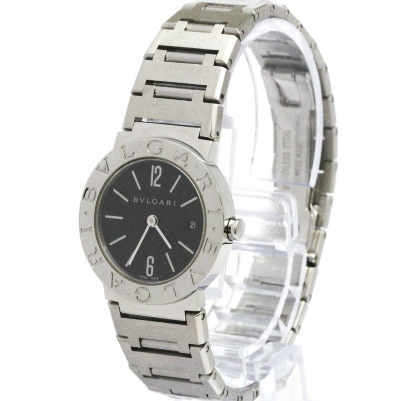BVLGARI BVLGARI-BVLGARI 鋼石英女錶 BB26SS 拋光-1